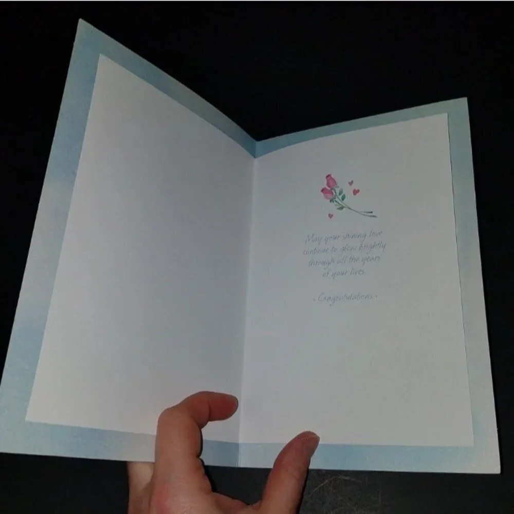 (2) 25th Anniversary Greeting Cards Lot Congratulations Silver Celebration